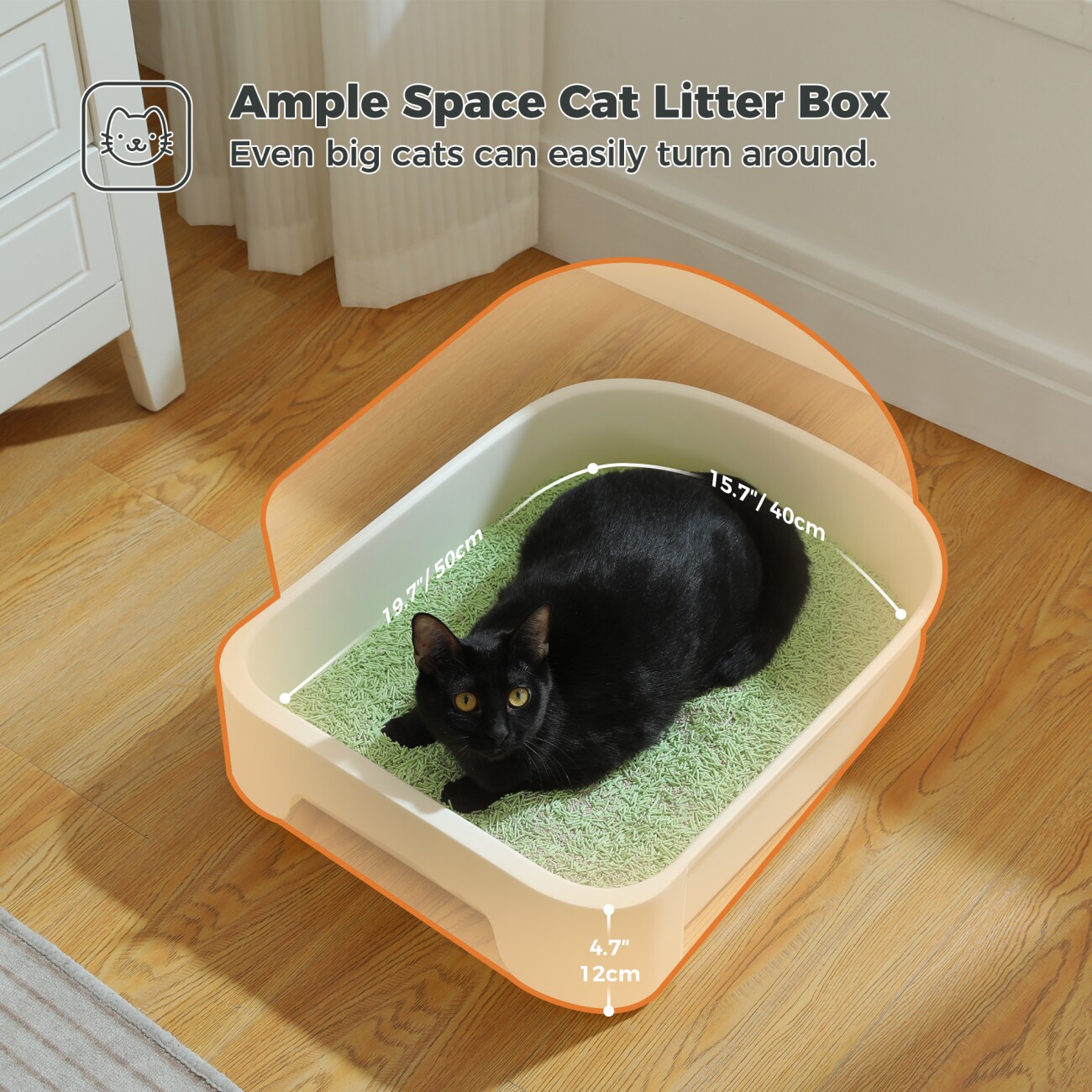 Pawz Road –Katzentoilette XL–mit Haube schwarz