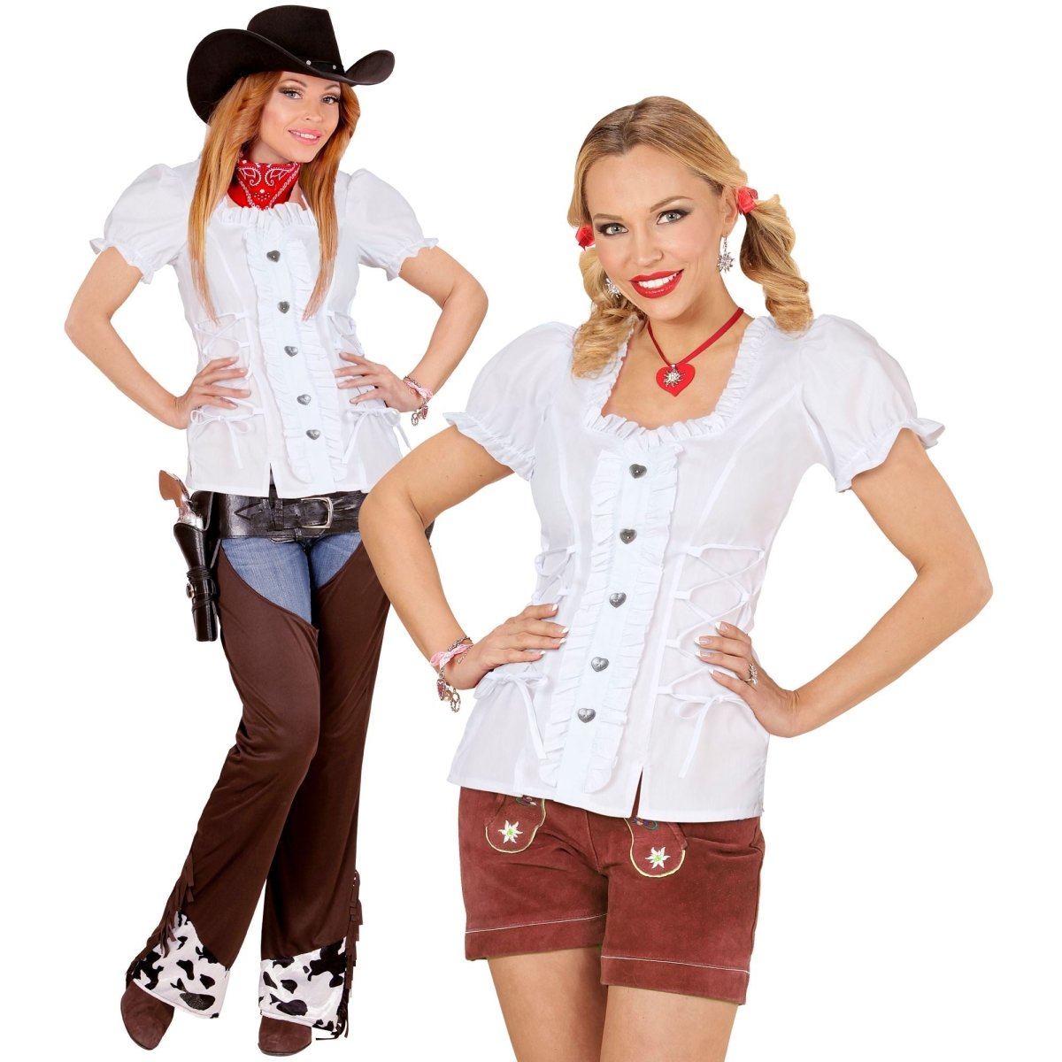 Oktoberfest Blouse Wit Dames