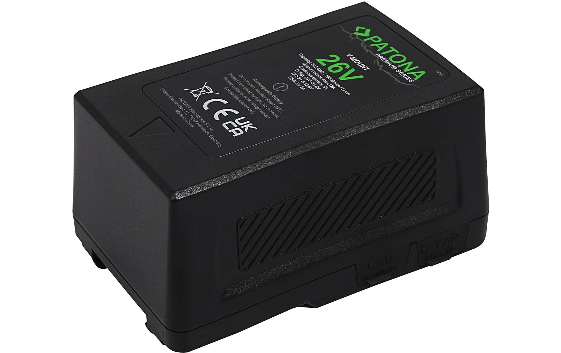 Premium Akku für LED-Lampen und Videokameras<br>LED-Lampen und Videokameras Premium Batteriesatz