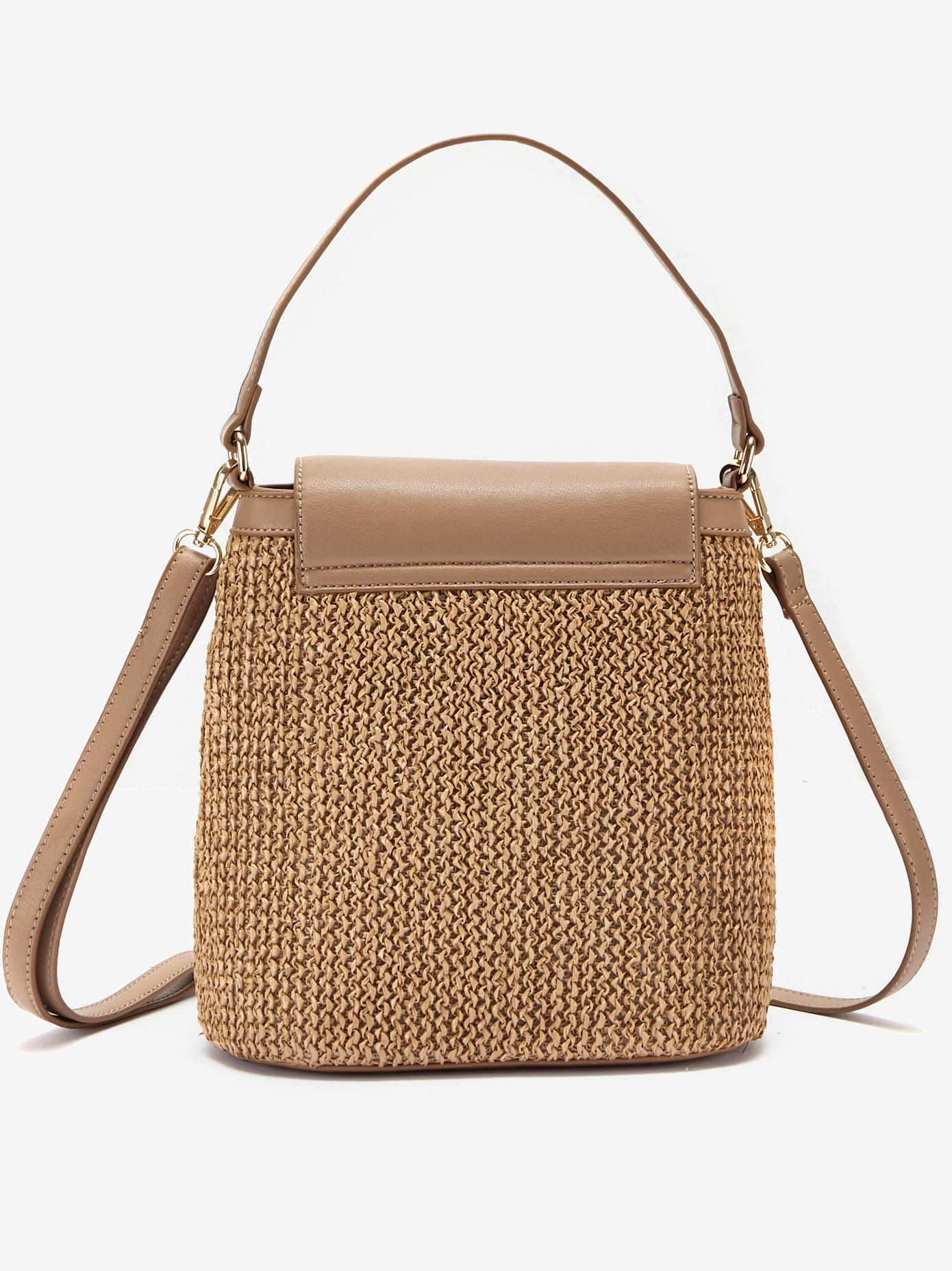 Sac en bandoulière élégant sac à main avec détails couleur or et bandoulière amovible