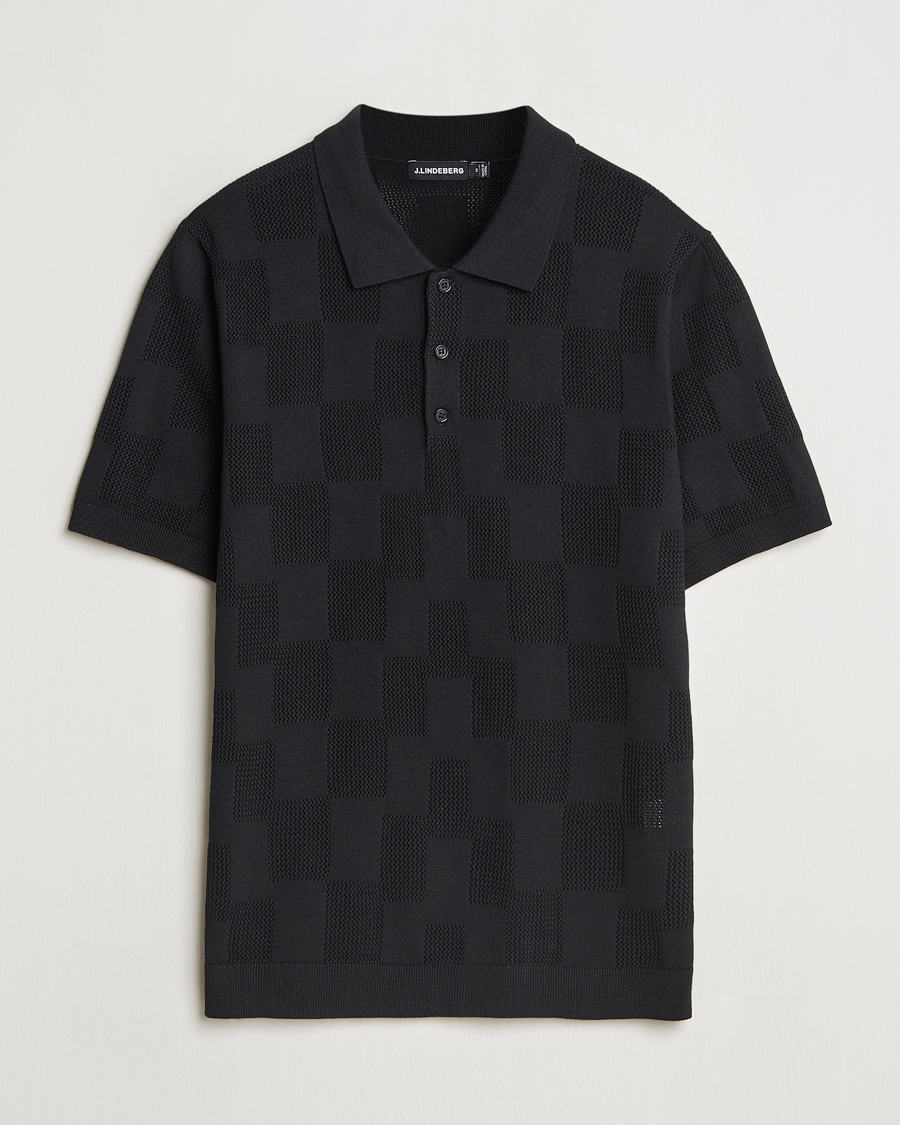 J.Lindeberg Reymond Stacked Bridge Polo Black