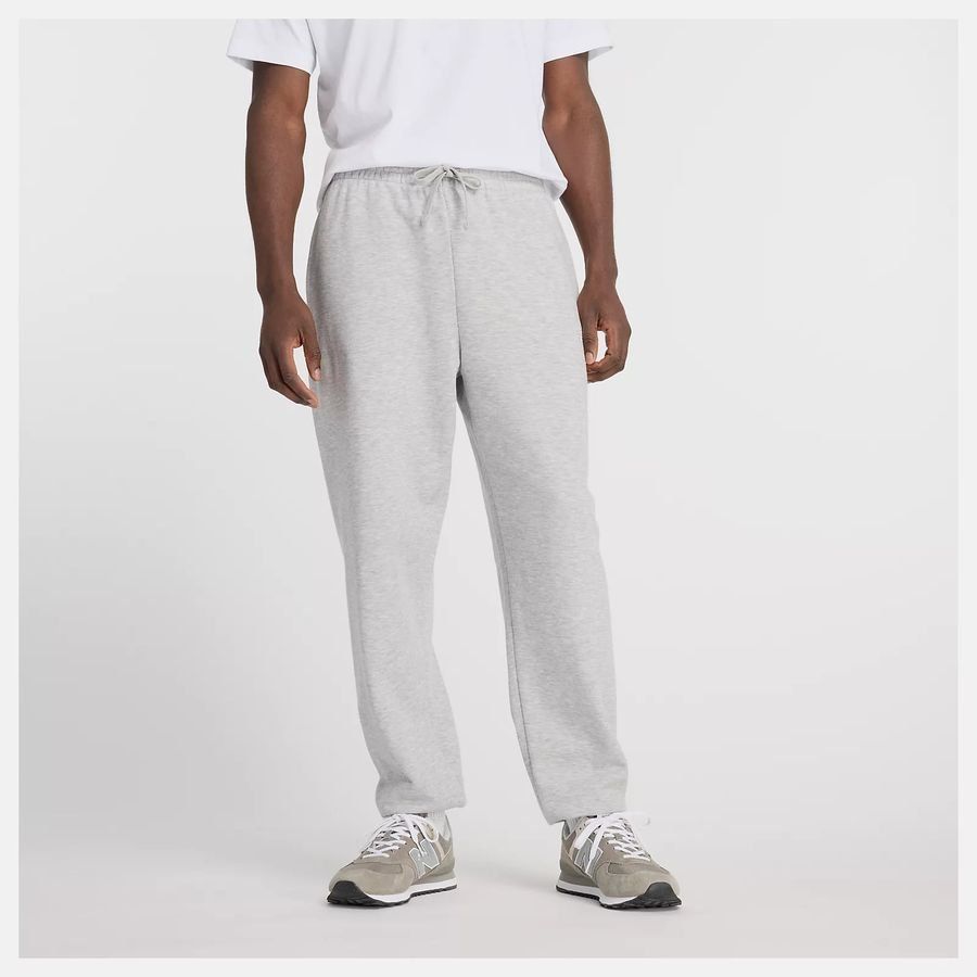 New Balance Bas de Survêtement Essentials French Terry - Gris