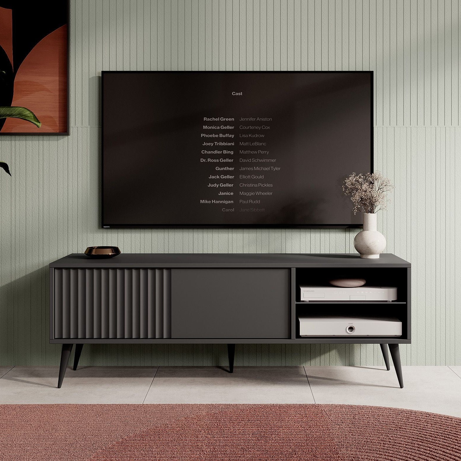 Winq - TV-Meubel - Antraciet - 135 cm