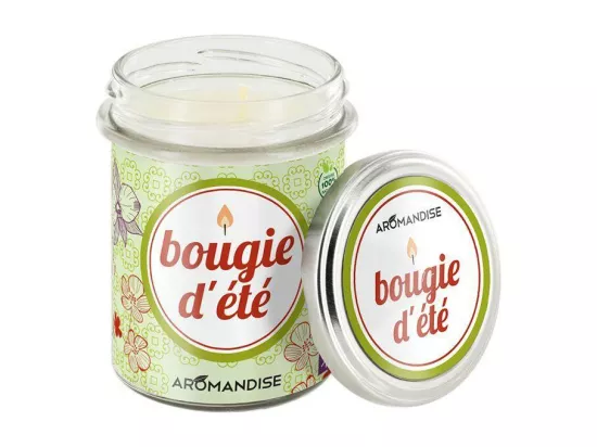 Bougie d'été - citronnelle & géranium - 30h
