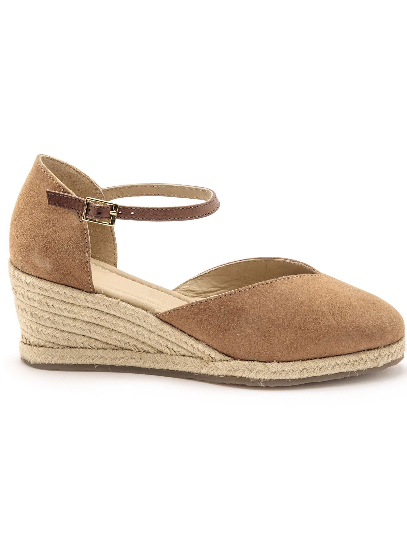 Sandales hautes cuir semelle corde