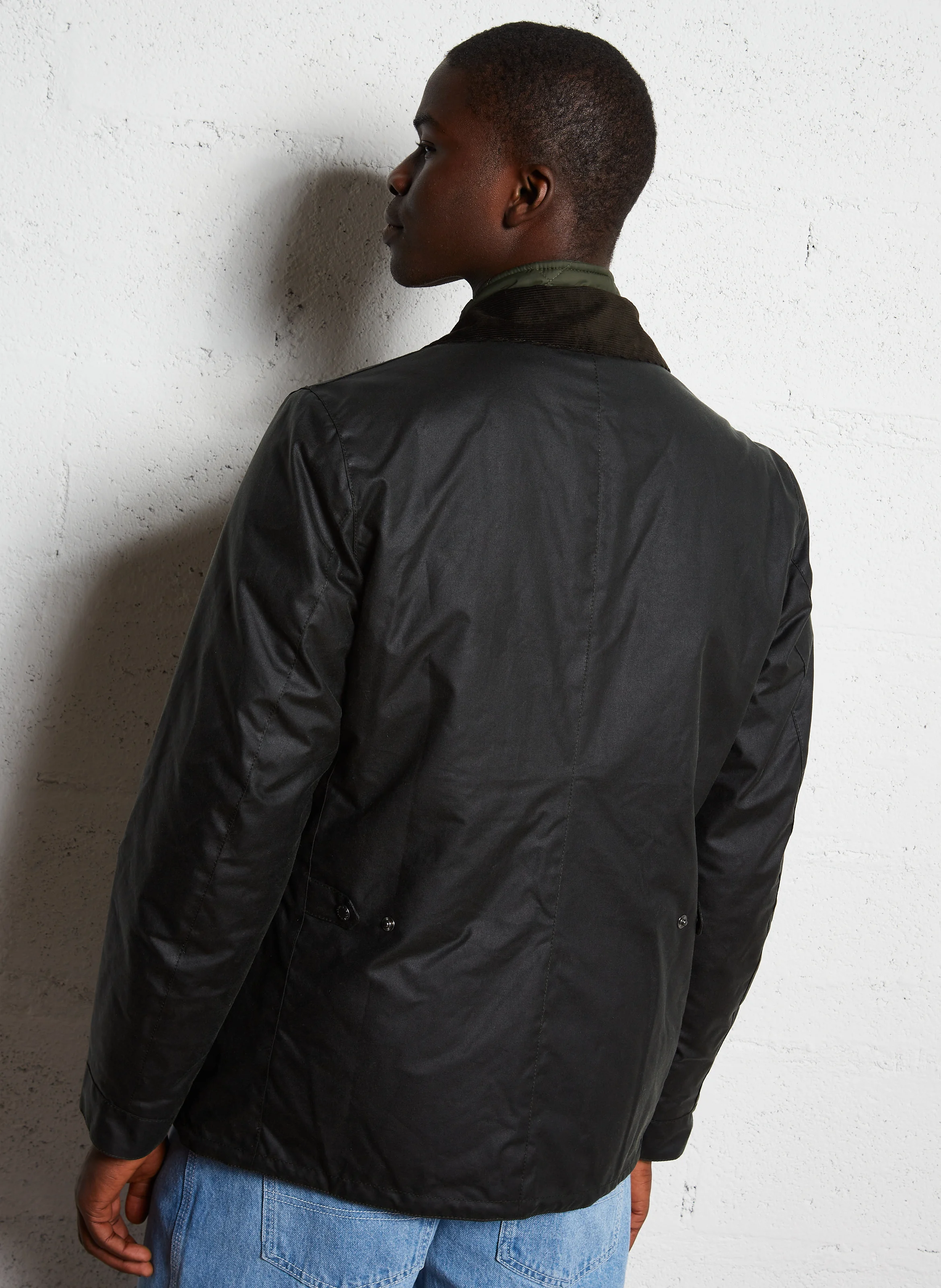 CRASTER - Veste droite en coton | Vert