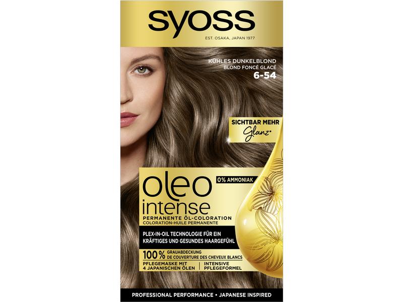 Syoss oleo intense Haarcoloration Oleo Intense 6-54 Kühles Dauerhafte Haarfarbe mit pflegenden Ölen