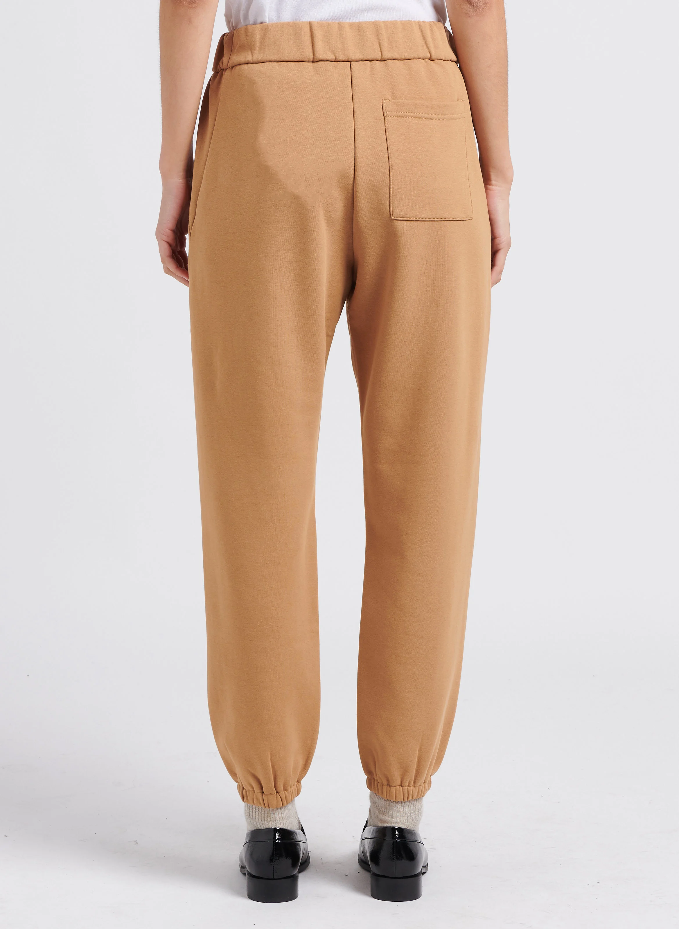 SASIA - Jogging en coton mélangé| Beige