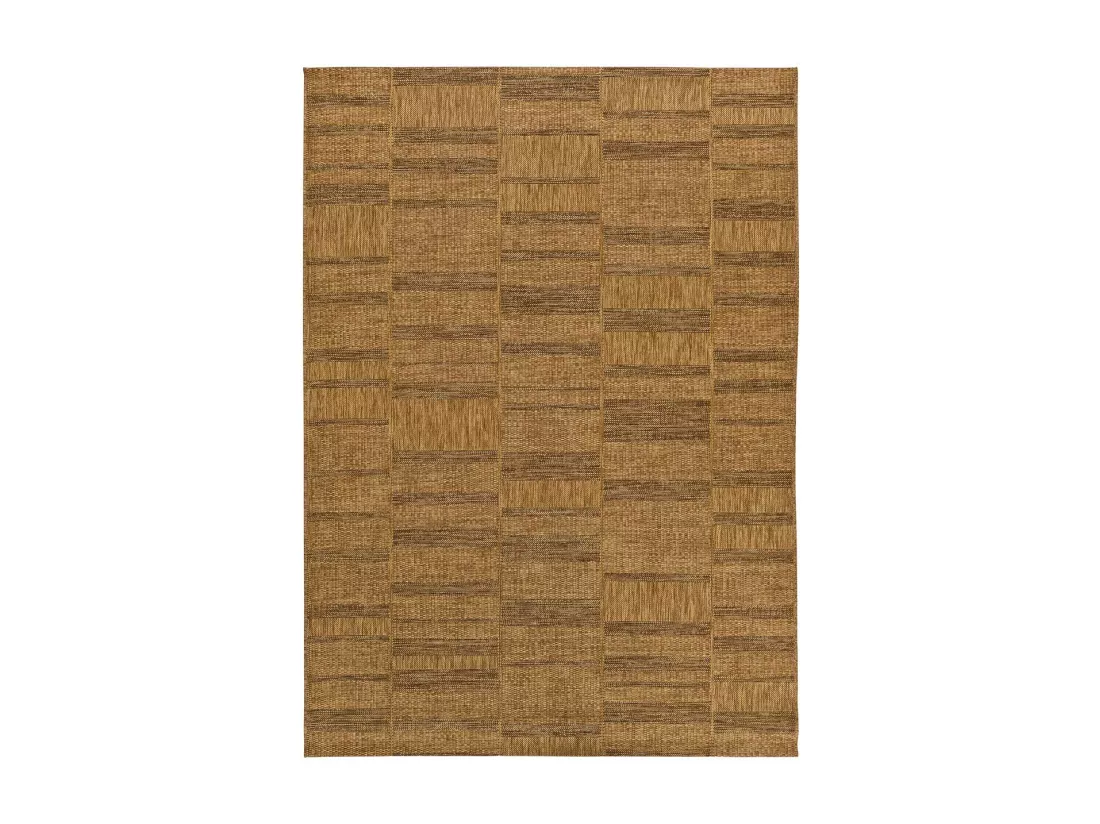 Tapis extérieur - géométrique aspect jute - naturel - 160 x 230 cm - GUINEA