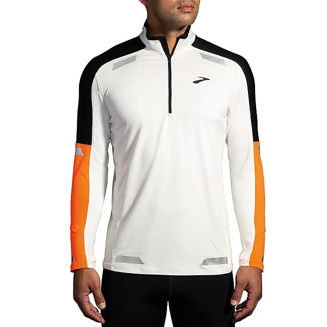 BROOKS RUNNING - T-SHIRT ML DEMI ZIP RUN VISIBLE 1/2 ZIP 2-0 M