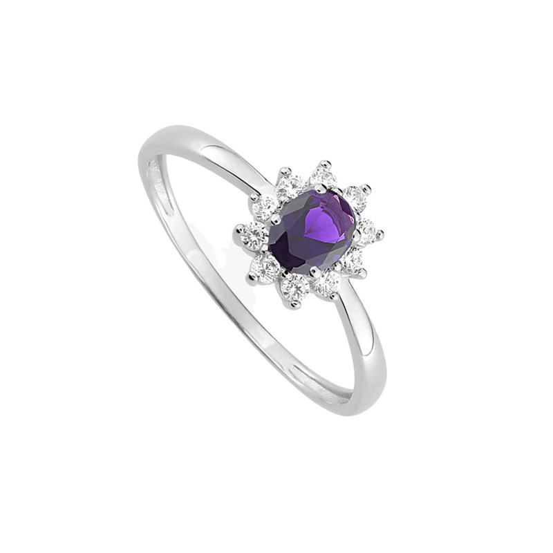 Bague femme - Oxyde de zirconium - Argent 925