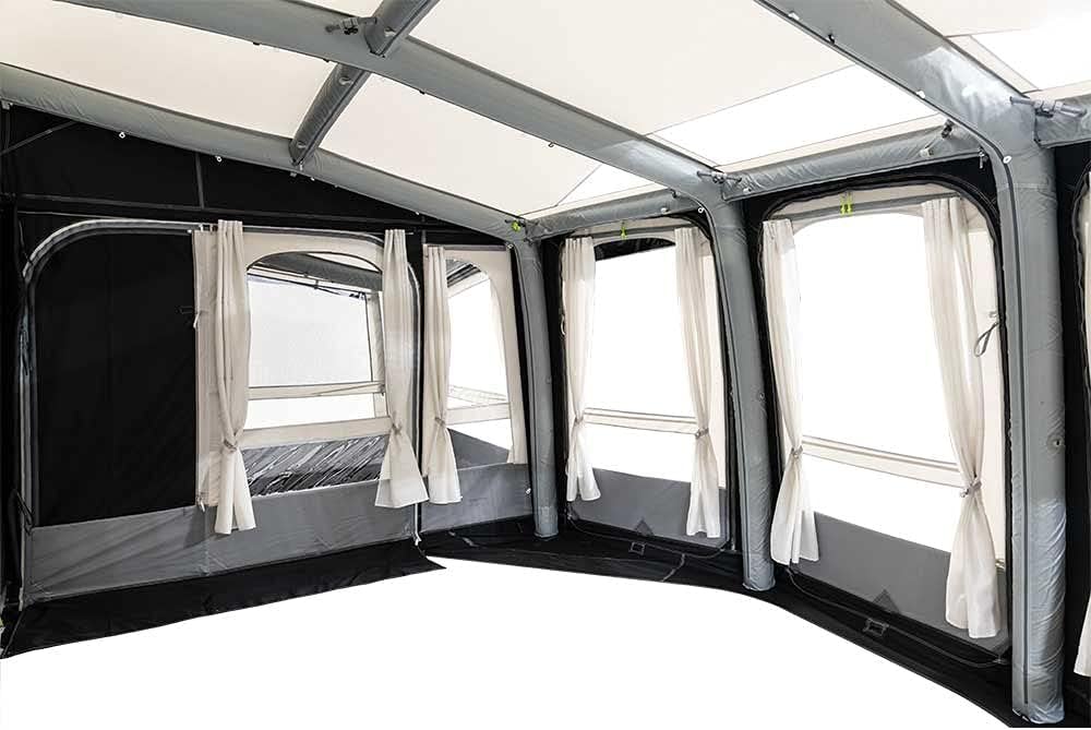 DOMETIC Ace AIR Pro 400 S: RV-Markise, Front- und Heckseitenteile entfernbar, AirFrame-Technologie, Weathershield Pro Material, Polyethylen und Polyester, Schwarz