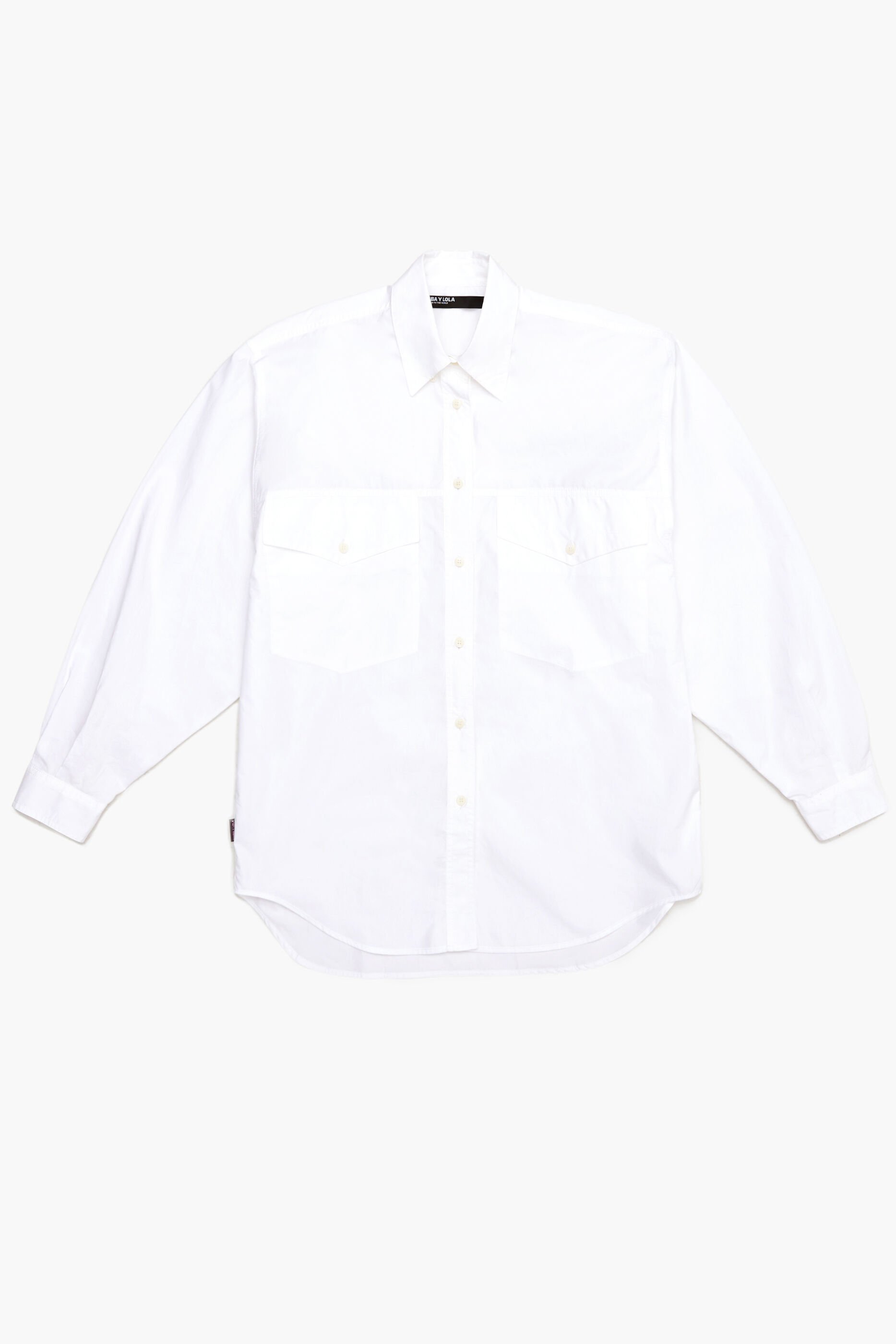 Camisa branca de popeline oversized