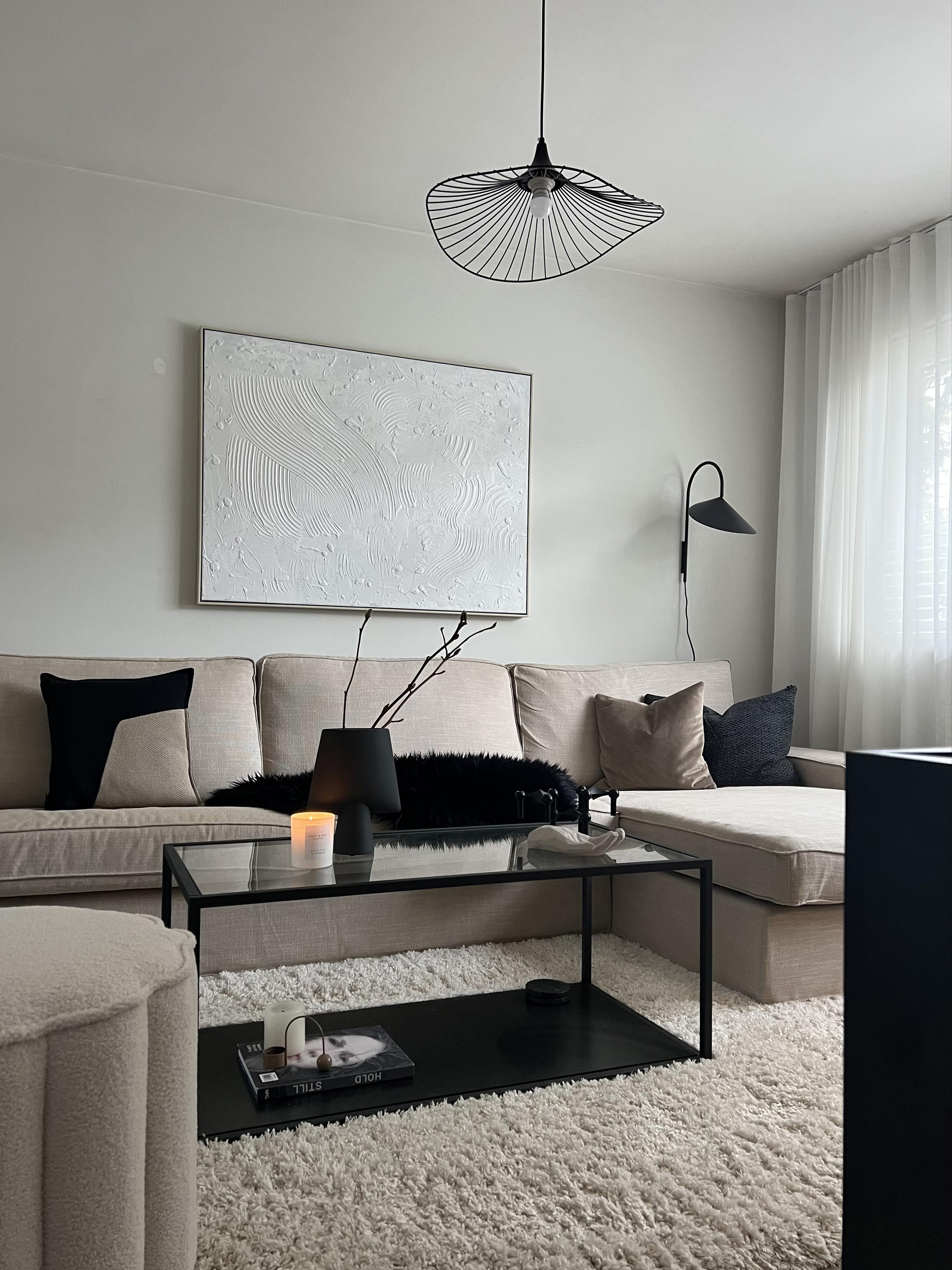 Salontafel MEDORA Glas Zwart
