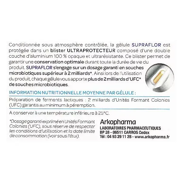 Arkopharma Arkobiotics Supraflor Fermentos Lácticos 14 cápsulas