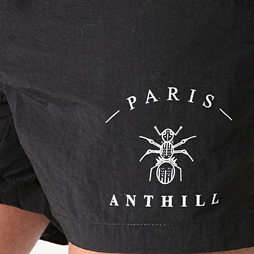 Short De Bain Logo Noir