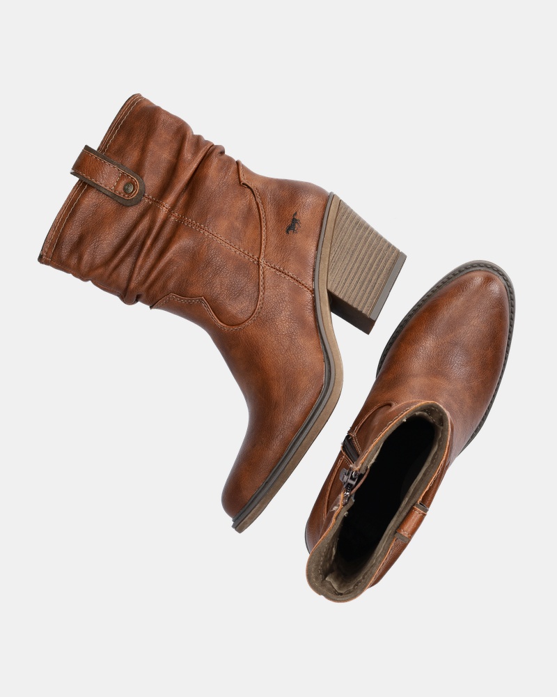 Mustang Rits- & gesloten boots  - cognac