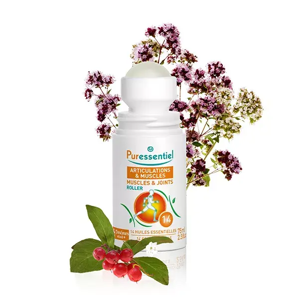 Puressentiel Roll-on para Articulações e Músculos com 14 Óleos Essenciais 75ml