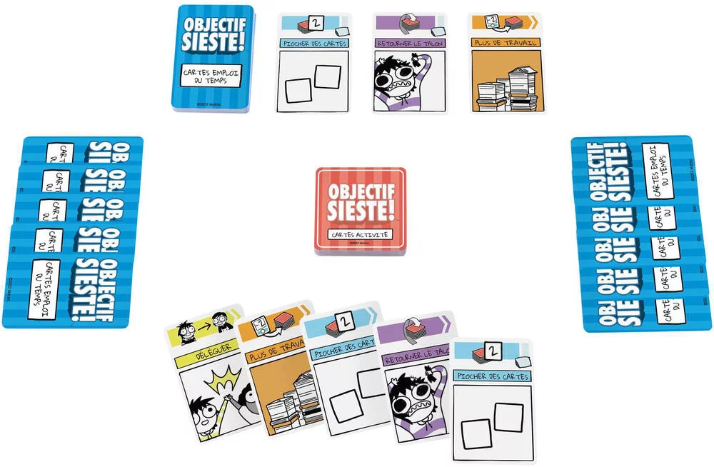 MATTEL GAMES - SARAH’S SCRIBBLES - JEU DE CARTES PROCRASTINA