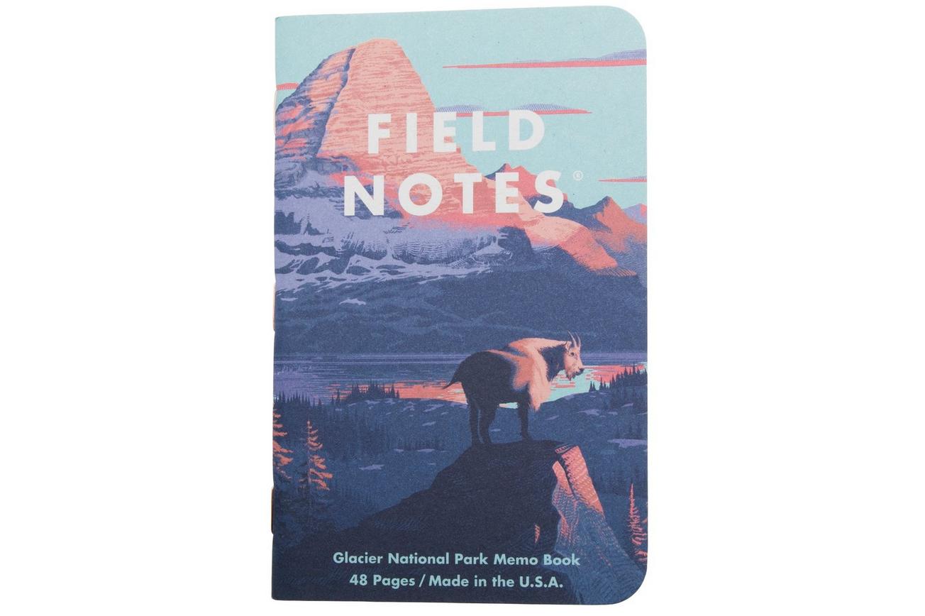Field Notes National Parks FNC-43f Graph 3-Pack F Glacier Hawai'i Volcanoes Everglades, notitieboekjes