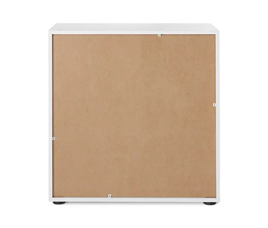 Regalmodul »Flemming«, ca. 75 x 75 cm, mit Glastüren, weiß