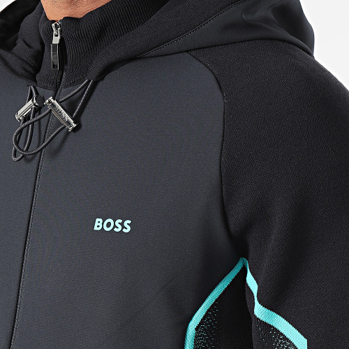 Veste Zippée Capuche Mayler 50504953 Noir Bleu Clair