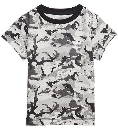 adidas Originals T-Shirt - tee -Shirt - Weiß/Grau/Schwarz