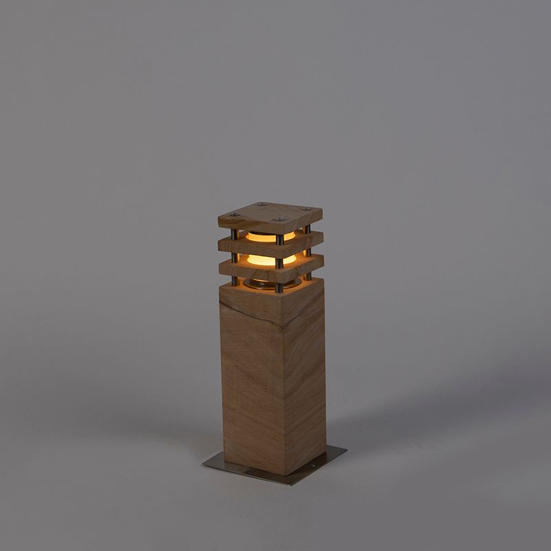 Moderne staande buitenlamp zandsteen 40 cm - Grumpy