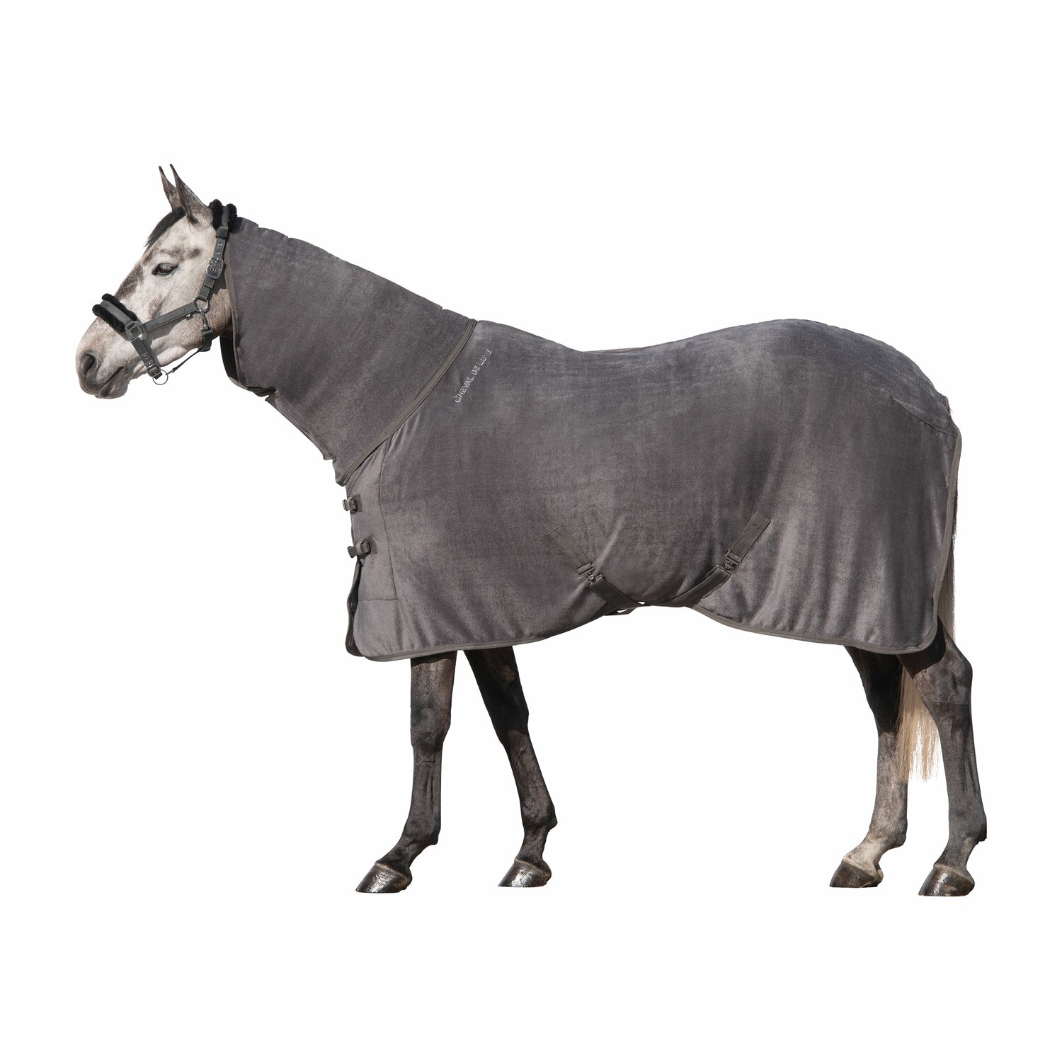 Cheval de Luxe Abschwitzdecke Full-Neck  - grey