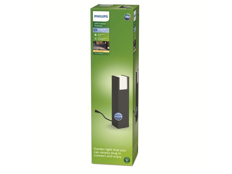 Philips Outdoor Niedervolt Arbour Sockel-Erweiterung 2700K Sockel- und Wegeleuchte
