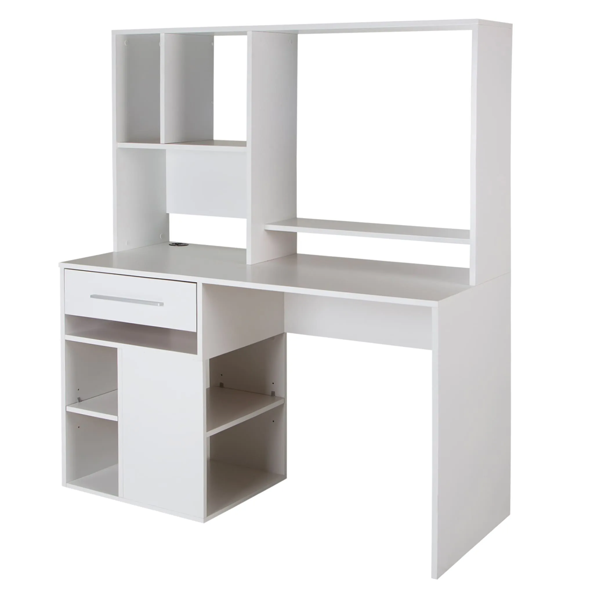 South Shore Bureau de Travail pour Ordinateur - Annexe Blanc Solide