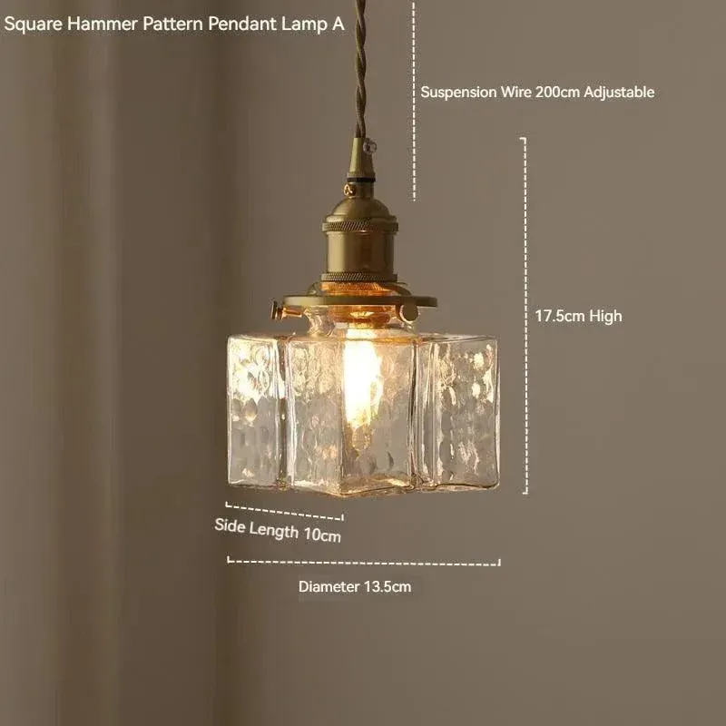 Nordic Vintage Glass Pendant Ceiling Lamp Lighting | Modern Dining Table Chandeliers Hanging Light
