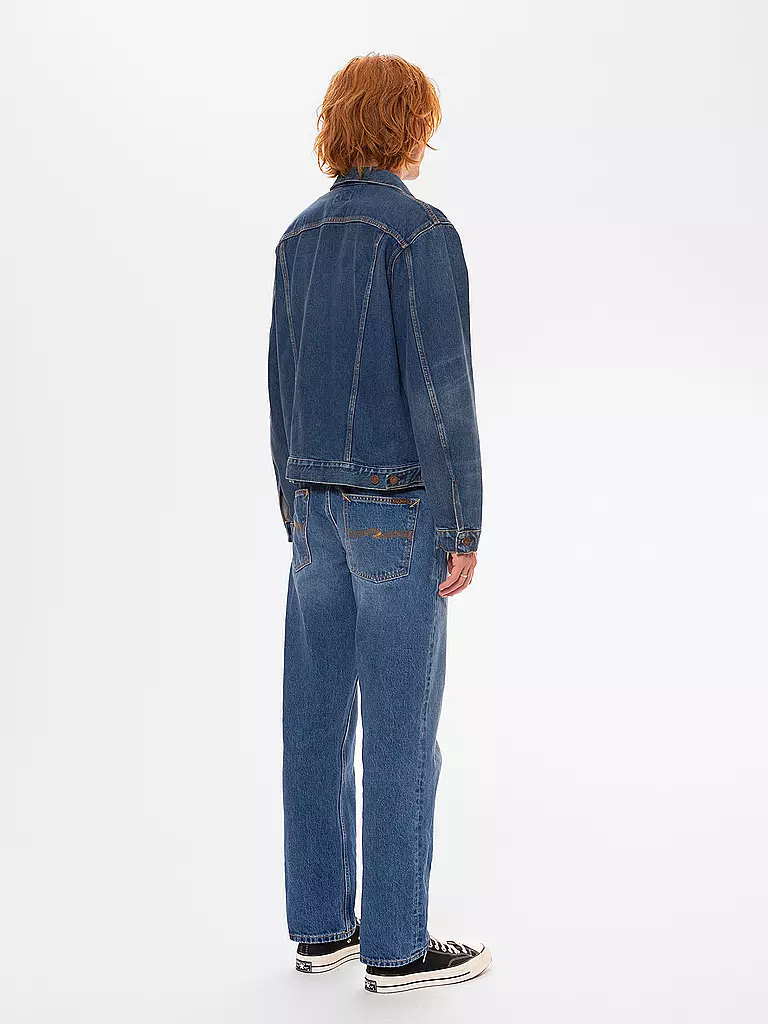 NUDIE JEANS Jeansjacke DANNY GREASE blau
