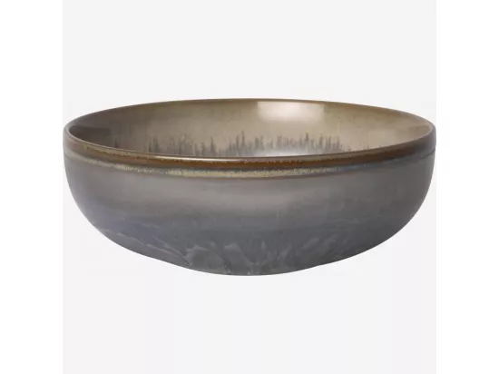 HABITAT - Bol en grès - 17,5 cm - Bleu et marron - Asta