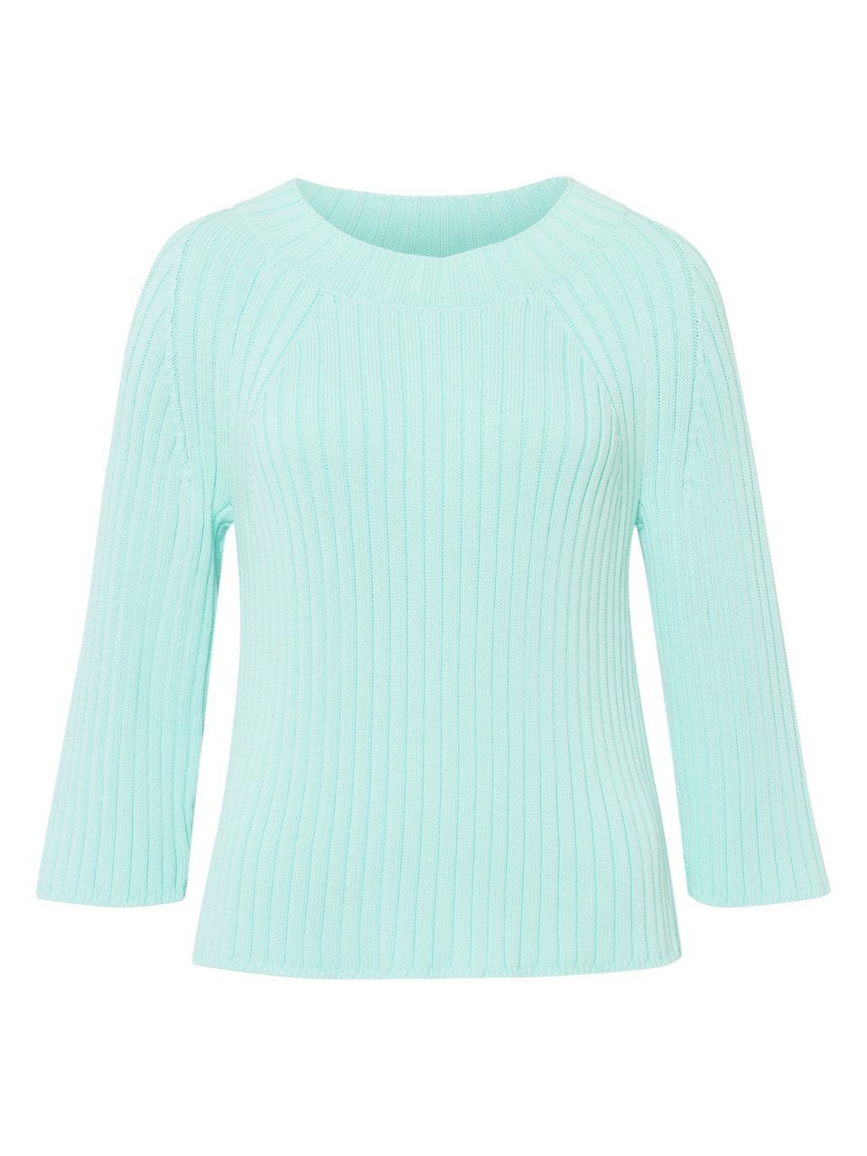 Rundhals-Pullover mit 3/4-Arm