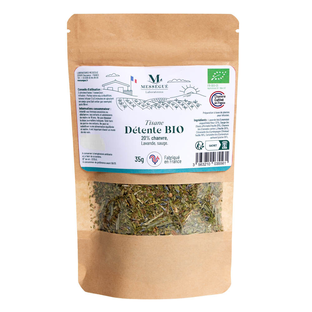 Infusion Bio Chanvre tisane détente 35g