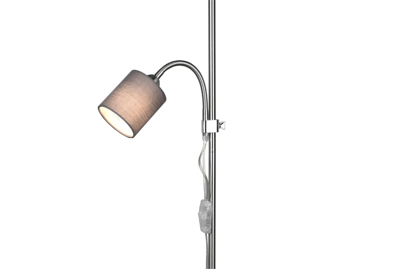 Retrofit Stehlampe OWEN nickelfarbig