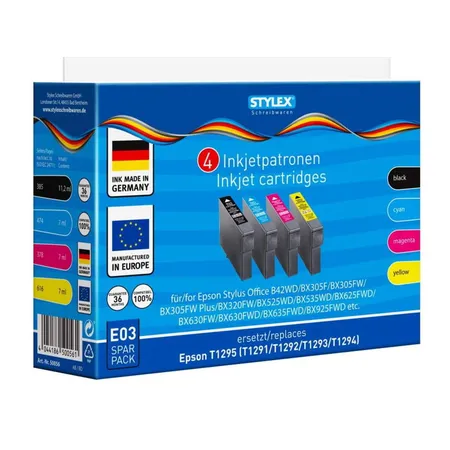 Stylex Druckerpatronen für Epson Stylus Office, 4er Set
