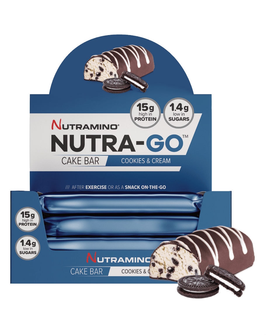 Nutramino Go Cake Bar Cookies &amp; Cream 12x57g