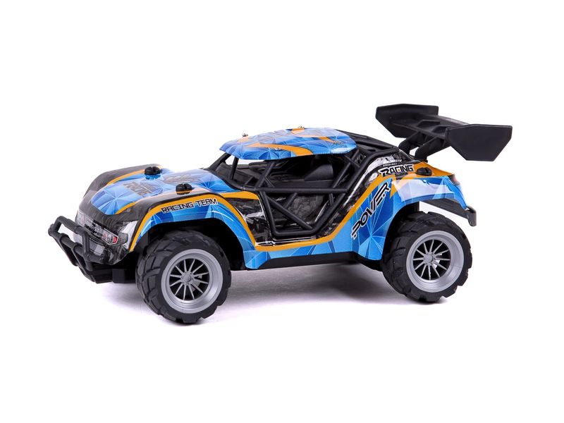 TEC-TOY Buggy Speed Racing Blau/Orange, 1:18 Akku-Betriebenes RC Auto für Kinder ab 6 Jahren