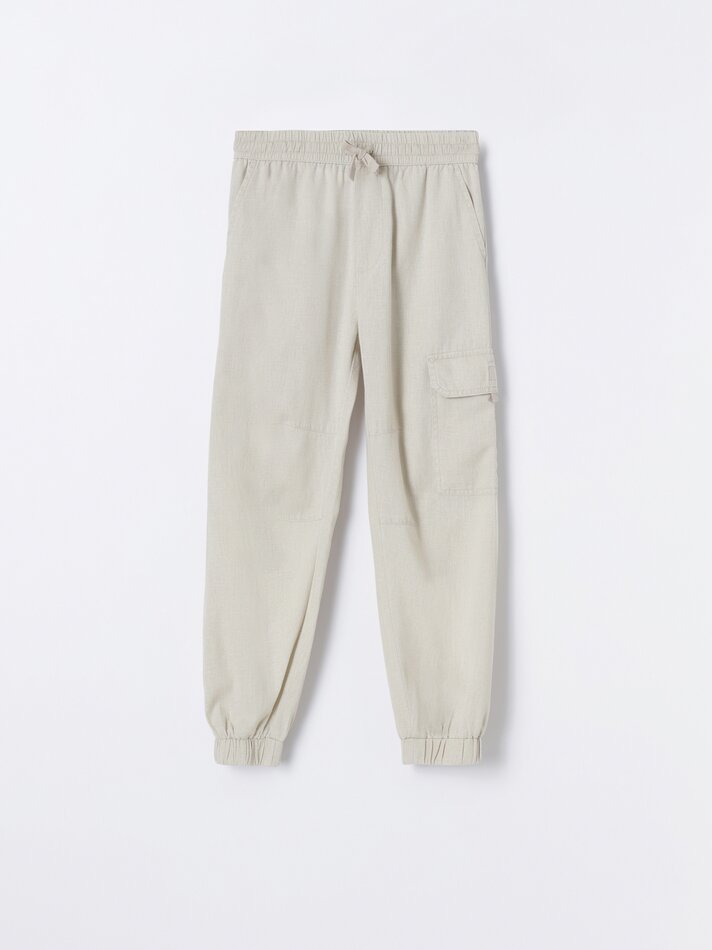 Calça jogger cargo rústica - Raw