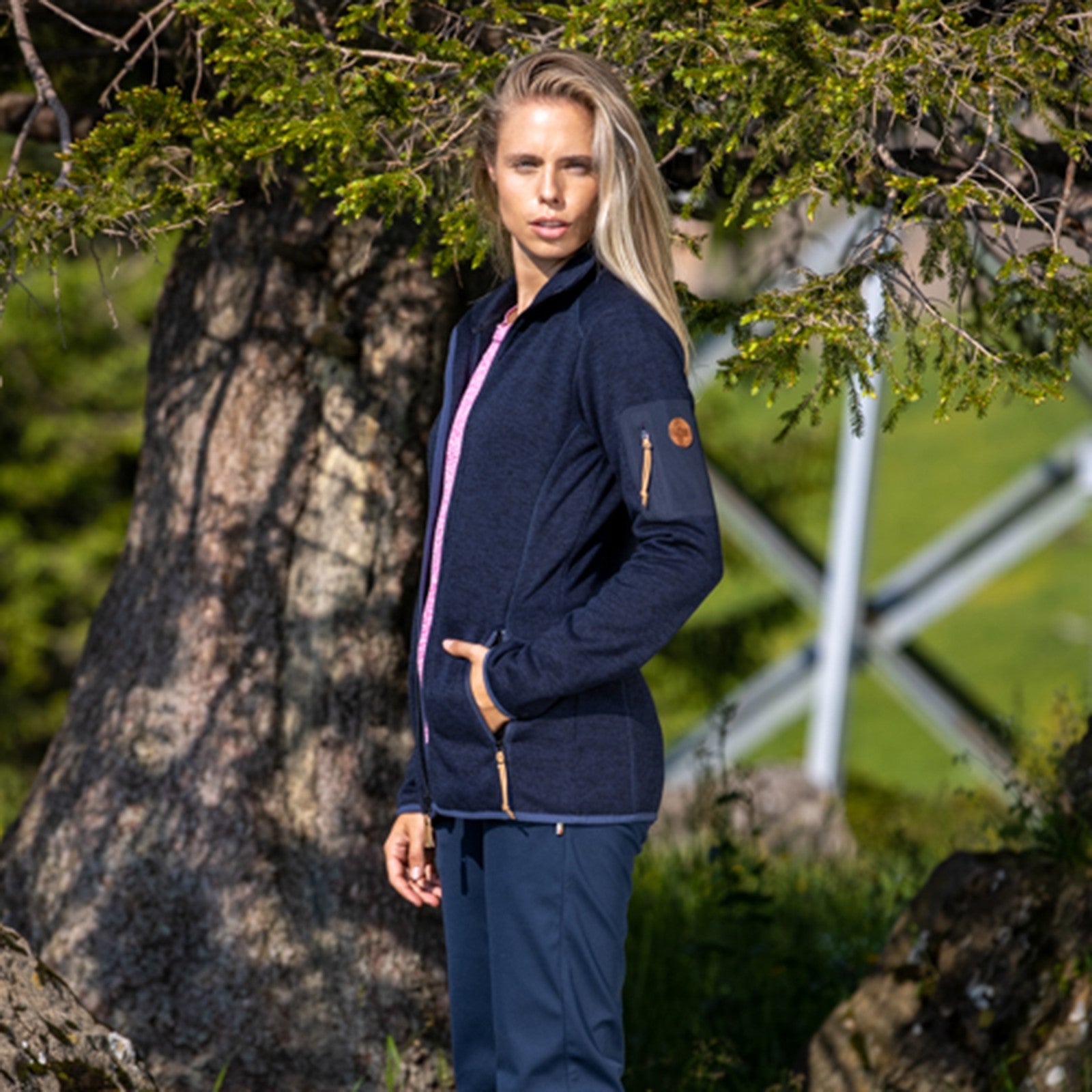 Frauen Fleecejacke Fanny total eclipse