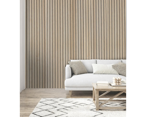 Akoestisch paneel ruw massief grenen 1195 x 572 x 19 mm