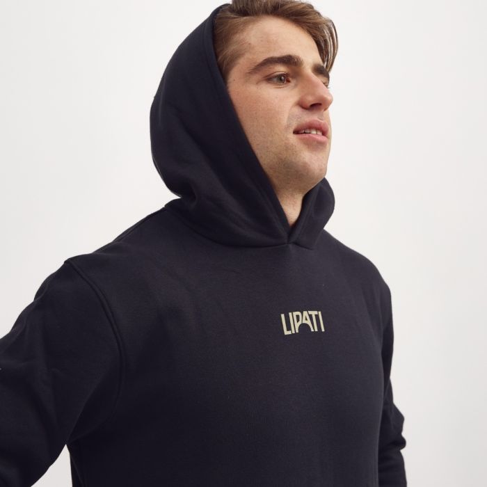 Lipati Herre Trøjer Not For Running Hoodie Sort