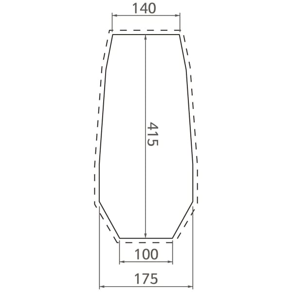Tapis de sol tente VAUDE FP MARK XT 3P BARK