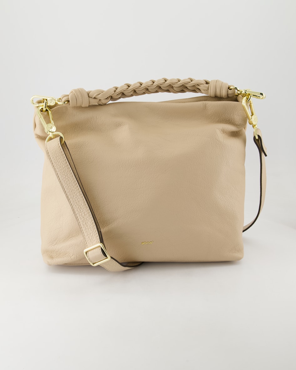 Abro Beutel Soley Handtasche in Beige