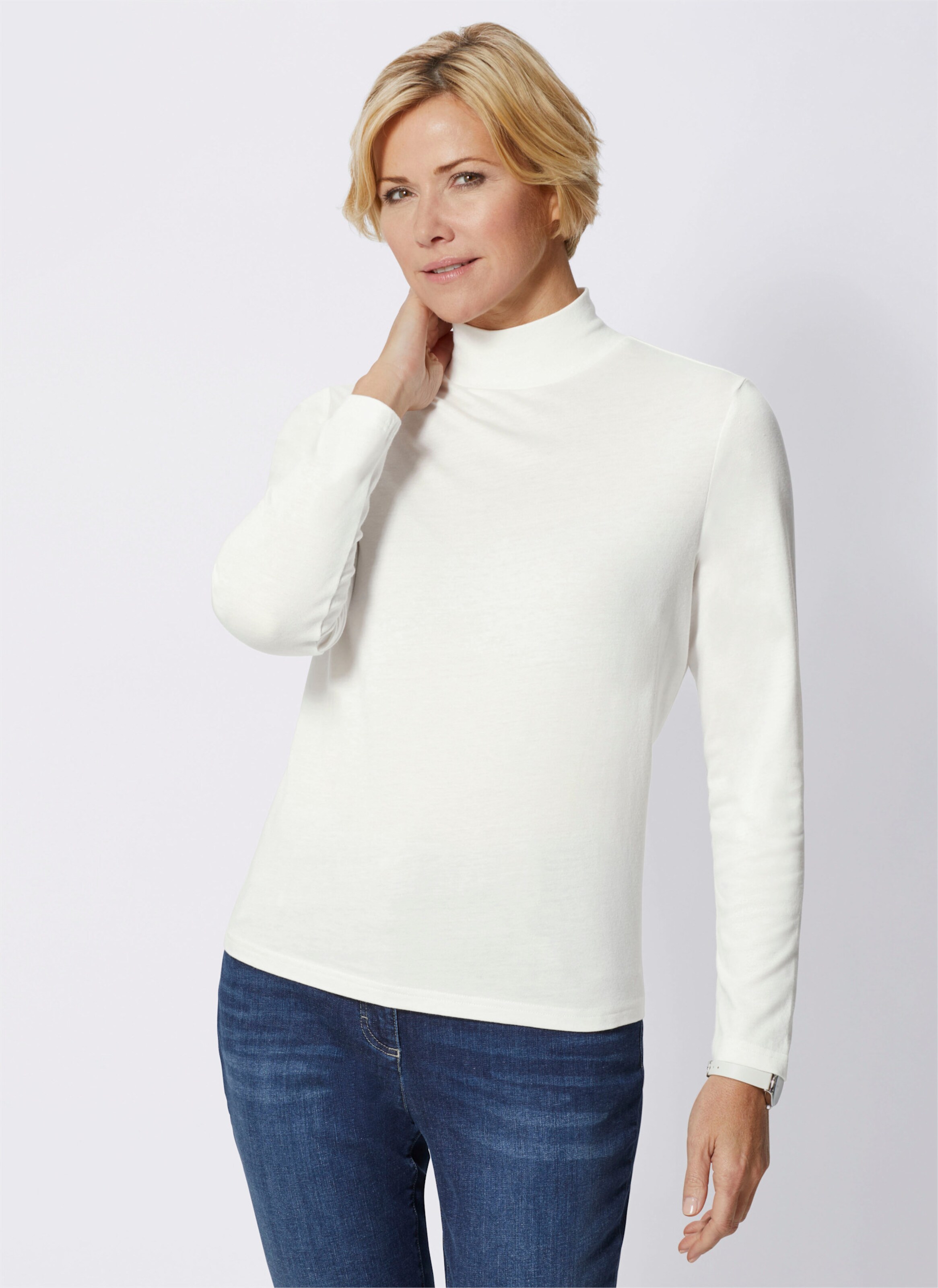 Stehkragenshirt