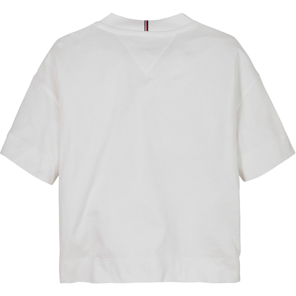 Køb Tommy Hilfiger White Melange Varsity Archive T-Shirt