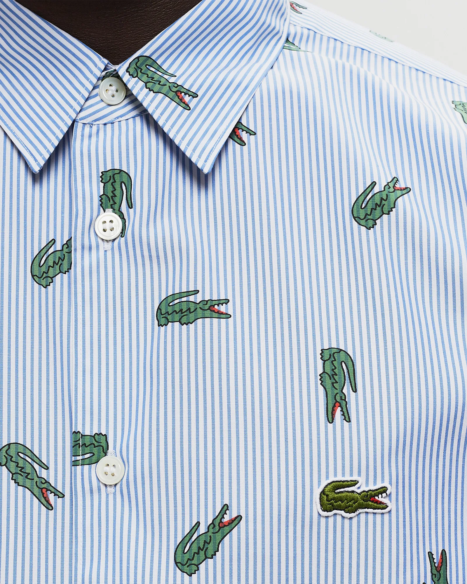 Comme des Garçons Shirt X LACOSTE WOVEN SHIRT