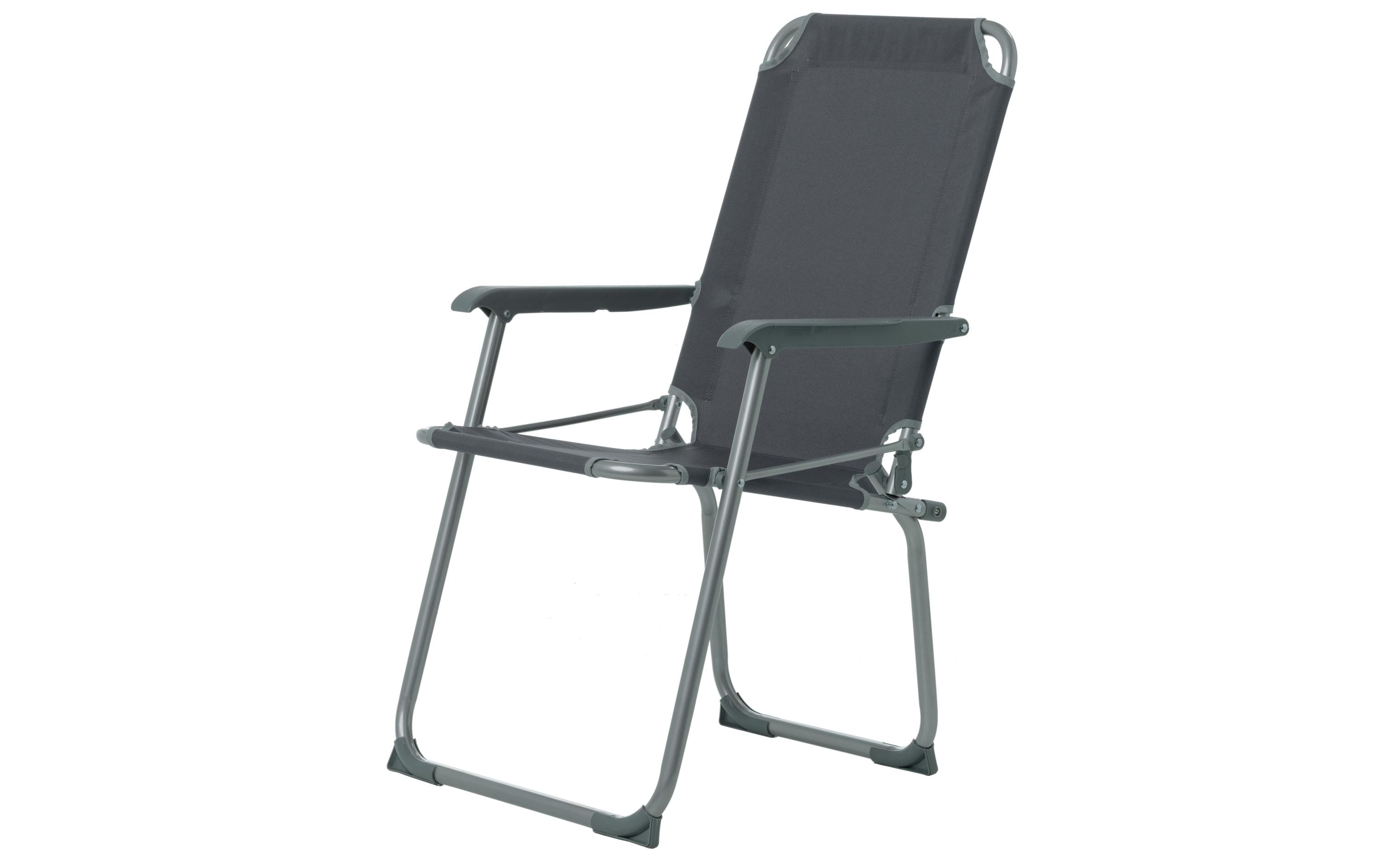Campingstuhl Comodo Grigio, 2 StückKompakte und leichte Outdoor-Stühle